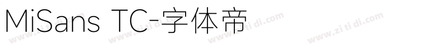 MiSans TC字体转换